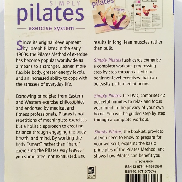 “Simply Pilates” Exercise Ststem with DVD & Cards - Picture 2 of 4